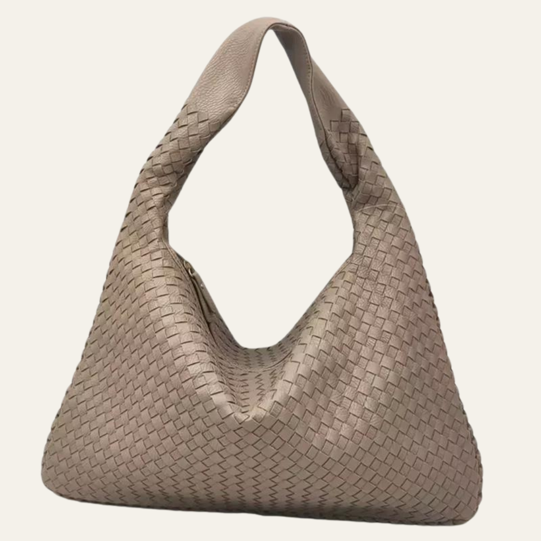 Kim's | Milan Woven Hobo Bag | Medium Structured Carryall