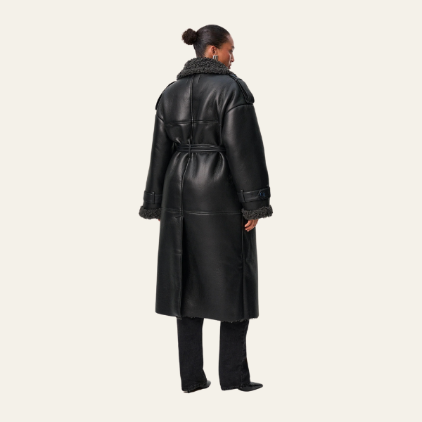 Kim's | St. Moritz Shearling Leather Long Coat