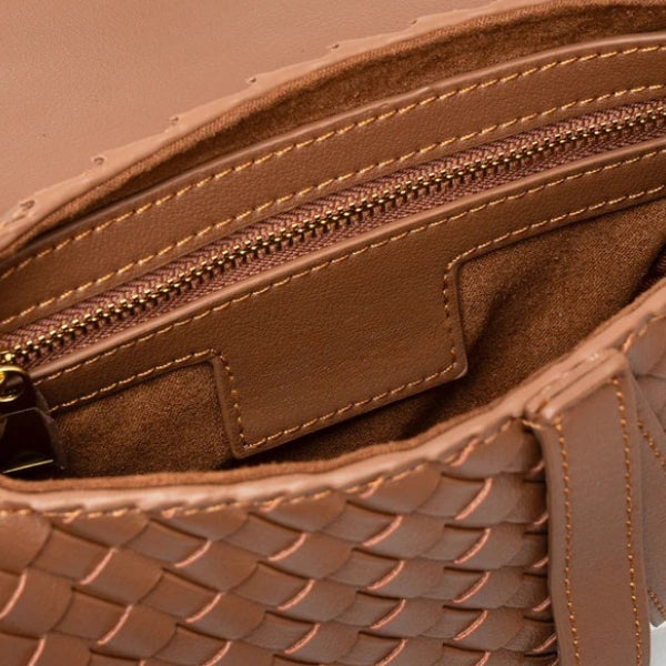 Kim's | Ravello Woven Flap Shoulder Bag | Compact Shoulder Bag