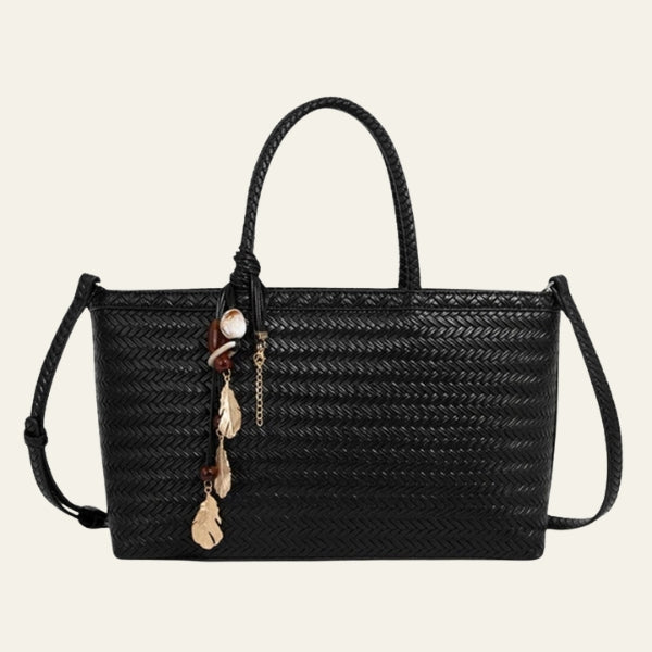 Kim's | Valencia Braided Tote Bag | Medium Woven Carryall