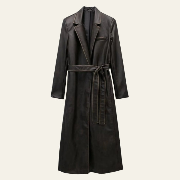 Kim's | Milan Longline Coat with Waist Belt