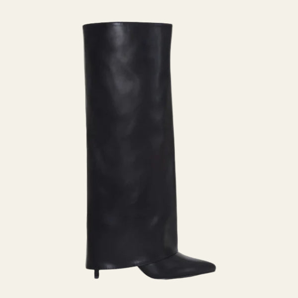 Kim's | Milan Sculpted Knee-High Leather Boot | Women's Vegan Leather