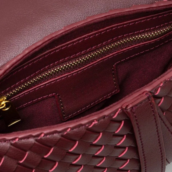 Kim's | Ravello Woven Flap Shoulder Bag | Compact Shoulder Bag