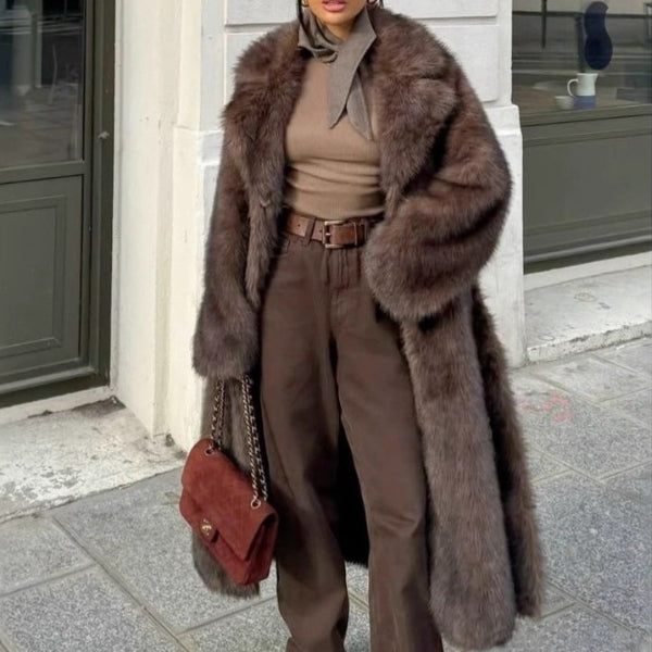 Kim's | Aspen Faux-Fur Longline Coat
