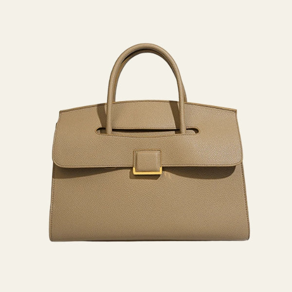 Kim's | Siena Pebbled Top-Handle Bag | Medium Structured Tote