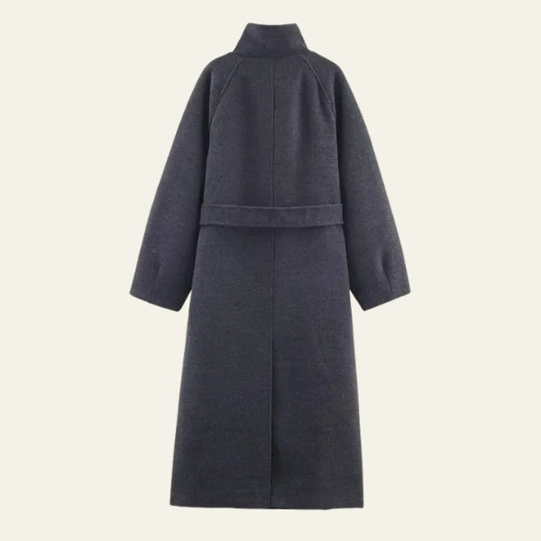 Kim's | Aspen High-Collar Belted Longline Coat
