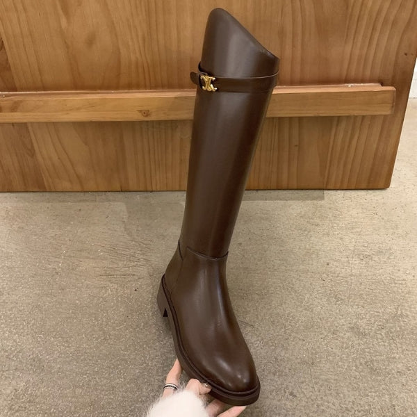 Kim's | Madrid Leather Tall Boot | Women's Vegan Leather Riding Boot