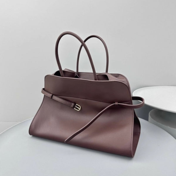 Kim's | Verona Belted Top-Handle Tote Bag | Structured Carryall