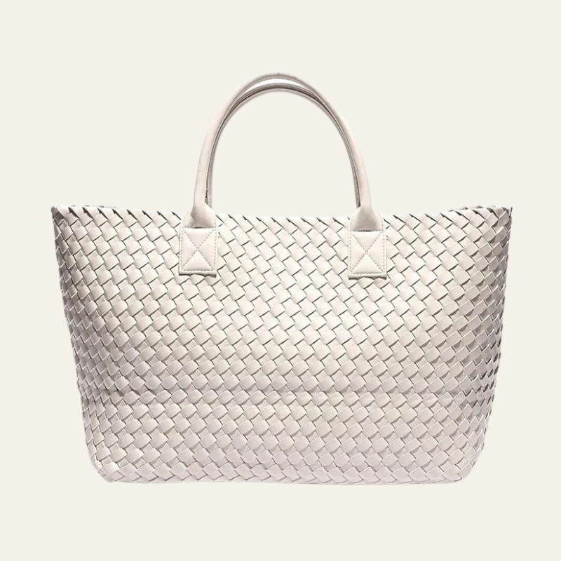 Kim's | Amalfi Woven Tote Bag | Large Structured Carryall
