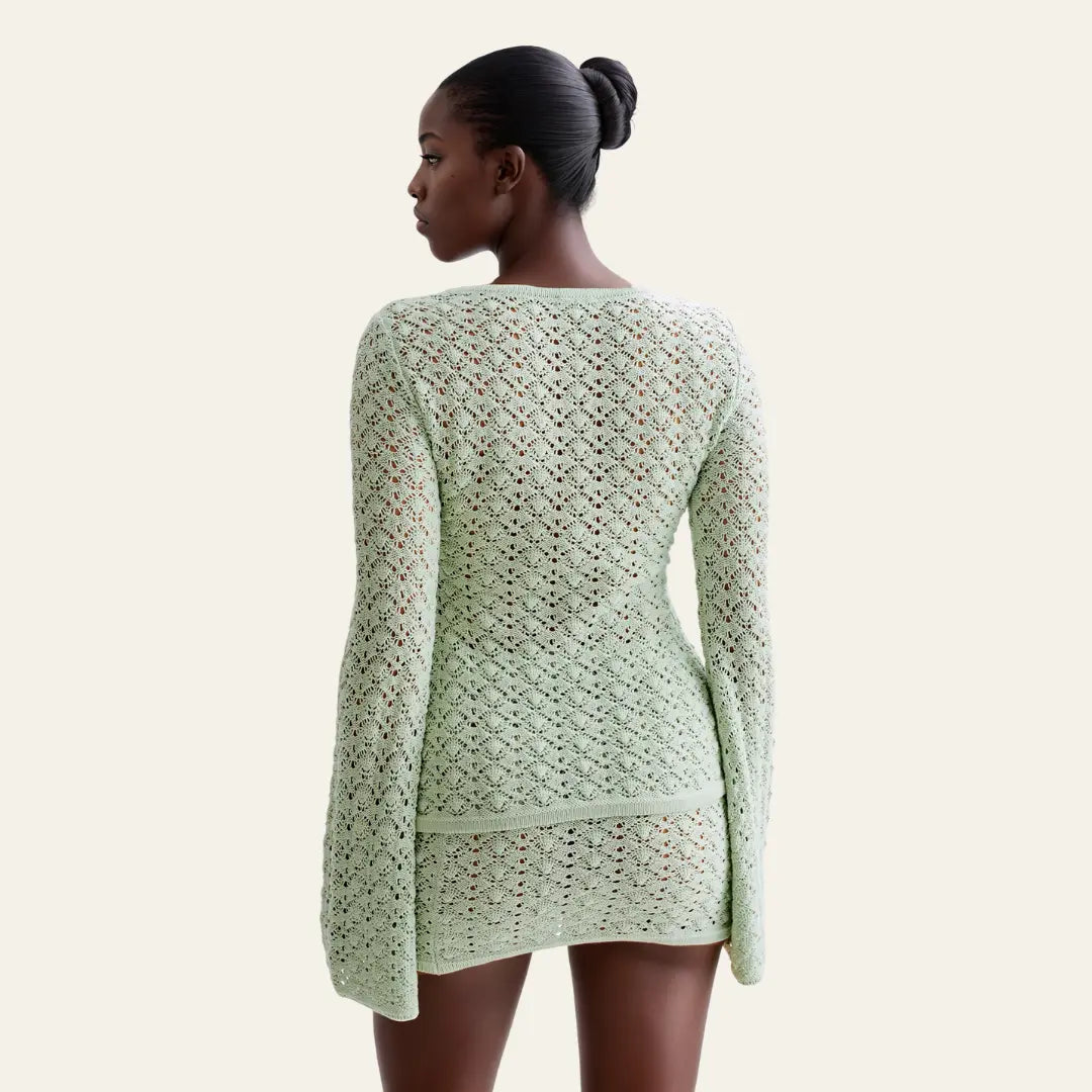 Kim's | Amalfi Women's Crochet Knit Skirt Set