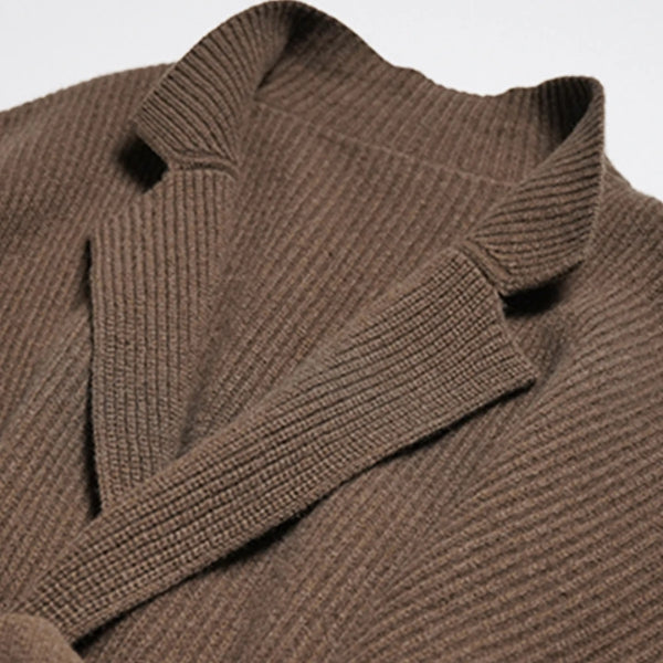 Kim's | Portofino Belted Ribbed Knit Coat