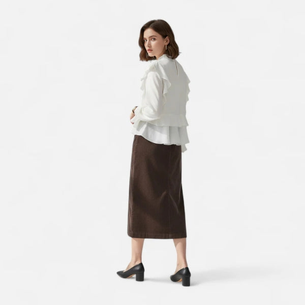 Kim's | Milan Corduroy Women's Midi Skirt