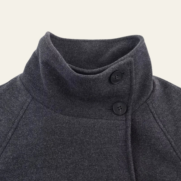 Kim's | Aspen High-Collar Belted Longline Coat