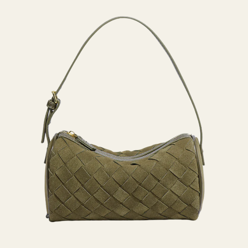 Kim's | Siena Woven Shoulder Bag | Medium Structured Carryall