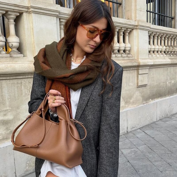 Kim's | Milan Leather Tote Bag | Structured Everyday Tote