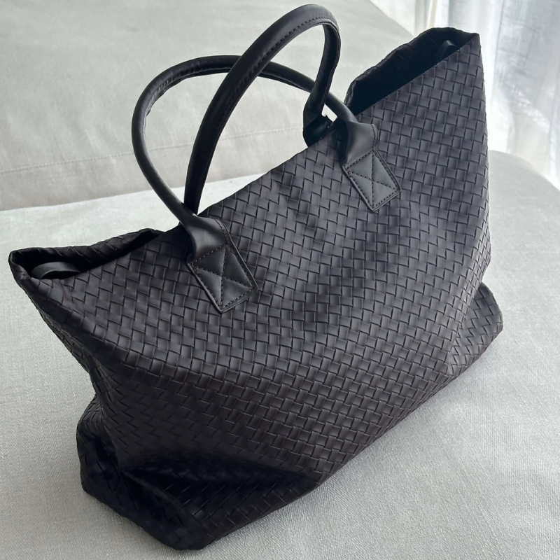 Kim's | Amalfi Woven Tote Bag | Large Structured Carryall