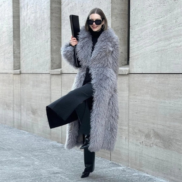 Kim's | Oslo Faux Fur Maxi Coat