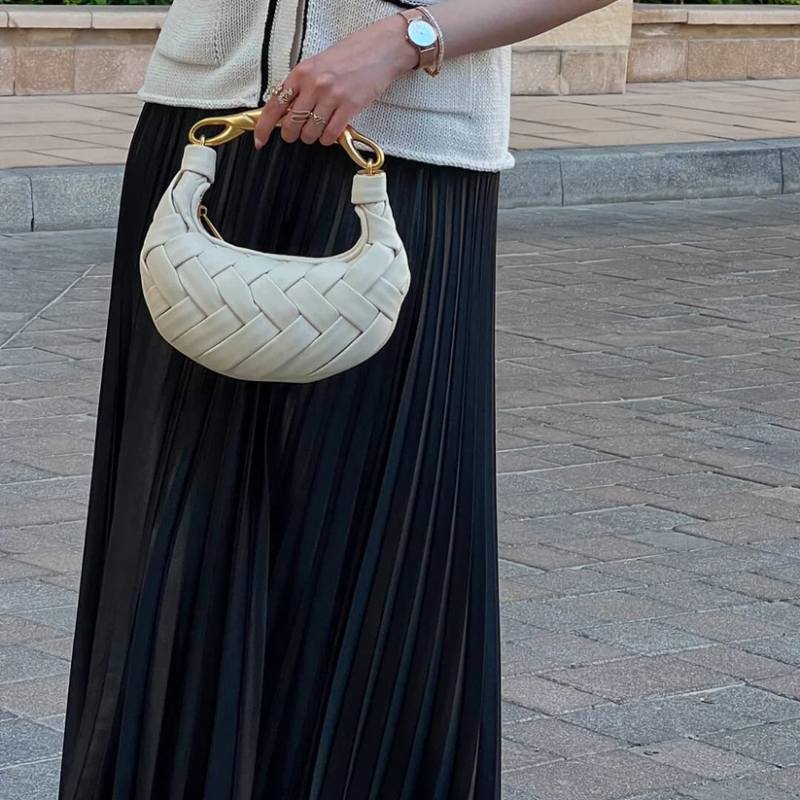 Kim's | Alexandra Woven Mini Hobo Bag | Compact Carryall