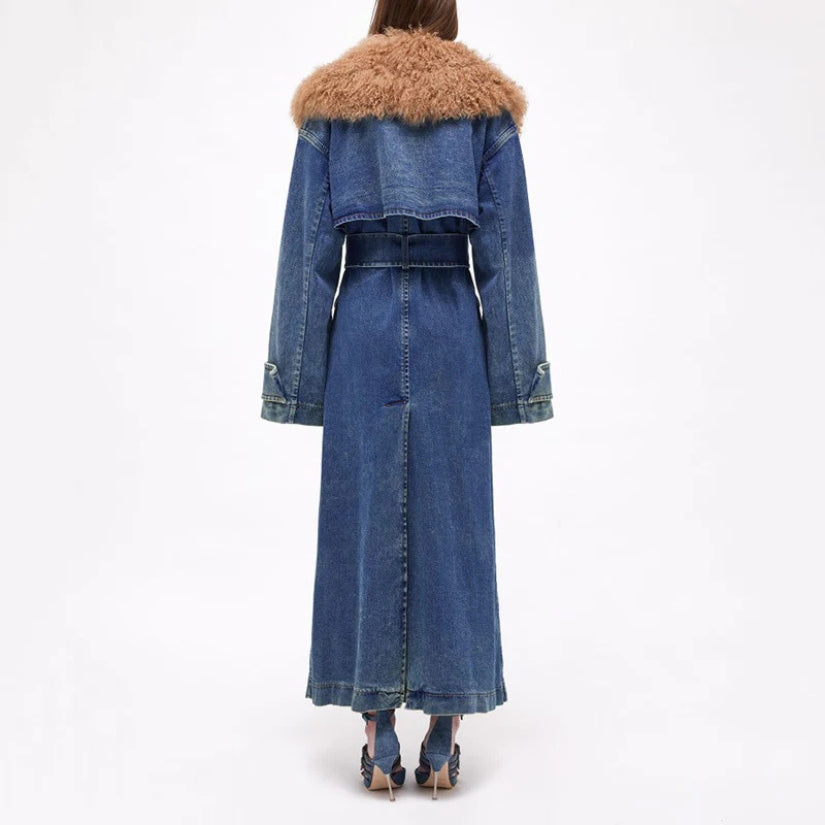 Kim's | Aspen Denim Shearling Coat