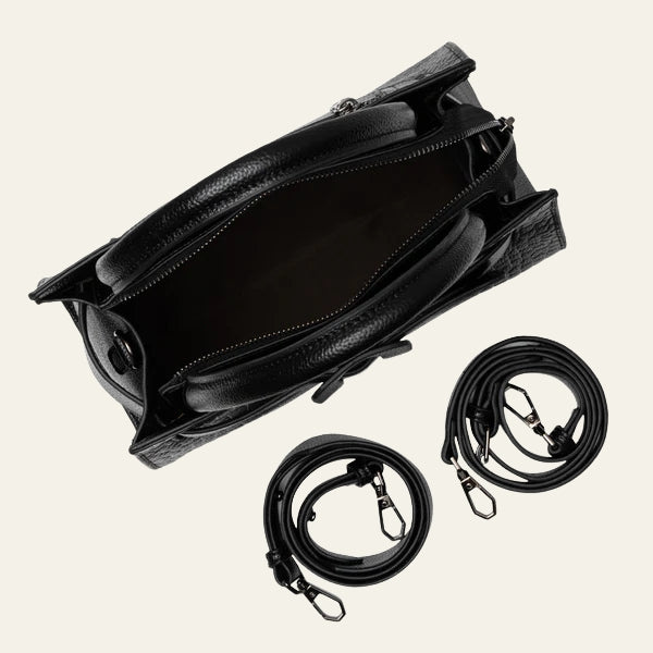 Kim's | Florence Buckle-Front Top-Handle Tote | Structured Handbag