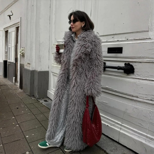 Kim's | Oslo Faux Fur Maxi Coat