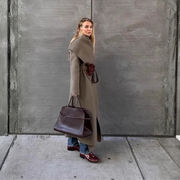 Kim's | Verona Belted Top-Handle Tote Bag | Structured Carryall