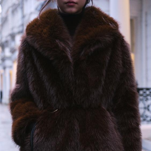 Kim's | Florence Faux Fur Belted Coat