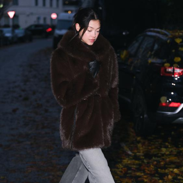 Kim's | Florence Faux Fur Belted Coat