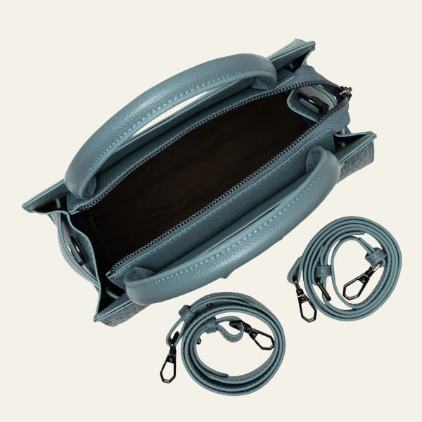 Kim's | Florence Buckle-Front Top-Handle Tote | Structured Handbag