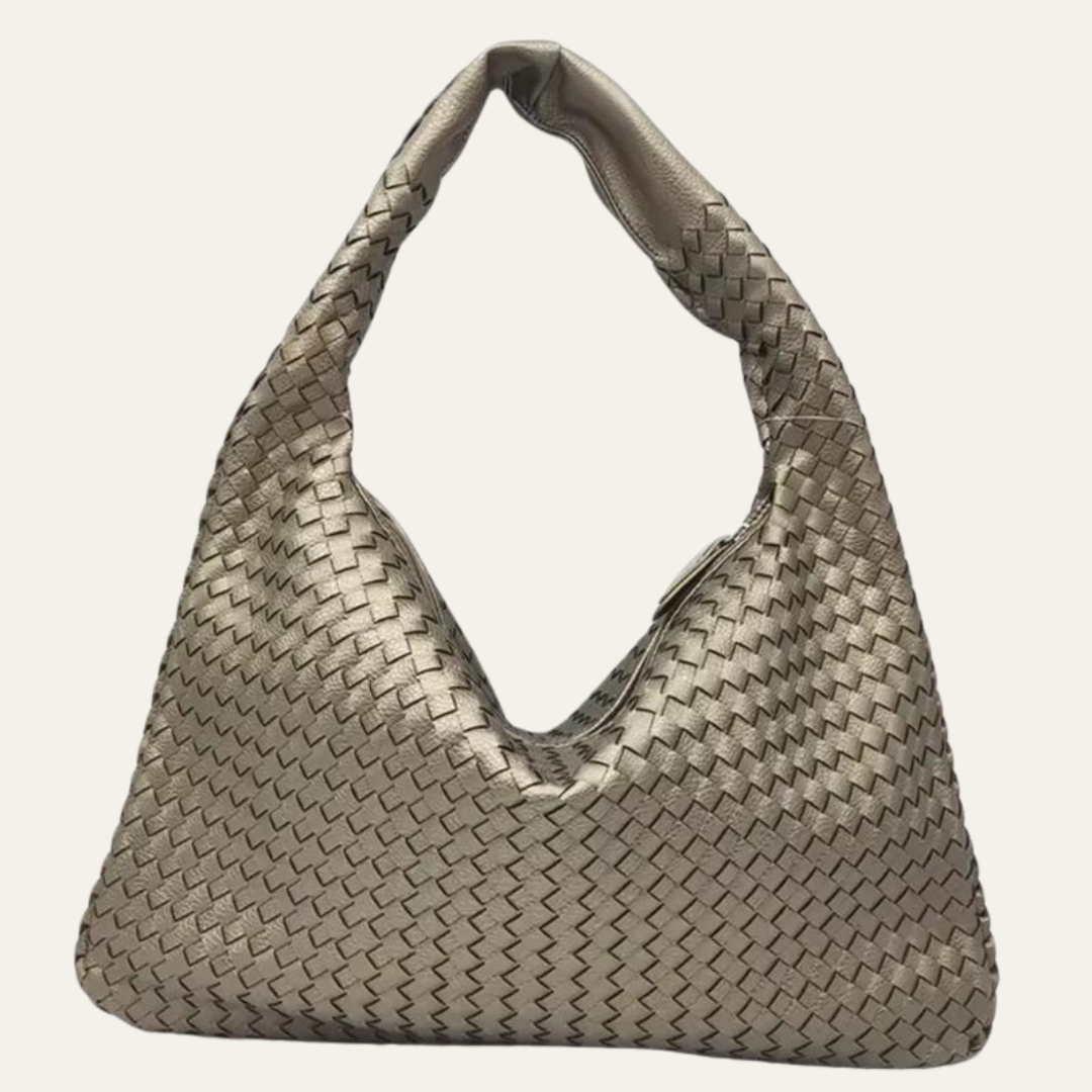 Kim's | Milan Woven Hobo Bag | Medium Structured Carryall