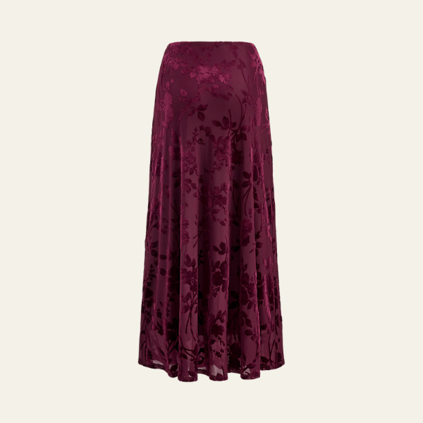 Kim's | Amelisse Floral Jacquard Women's Maxi Skirt