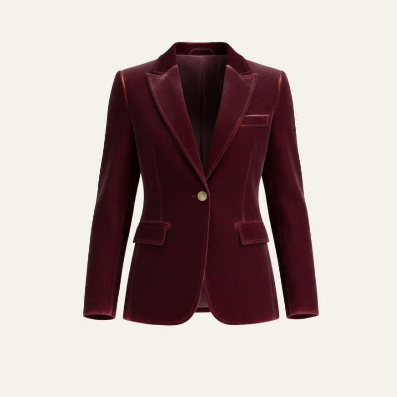 Kim's | Milan Women's Velvet Evening Blazer