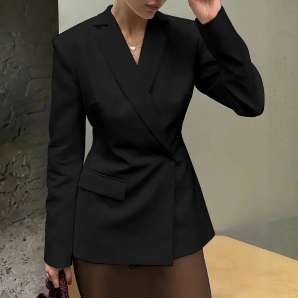 Kim's | Solene Women's Draped Lapel Blazer