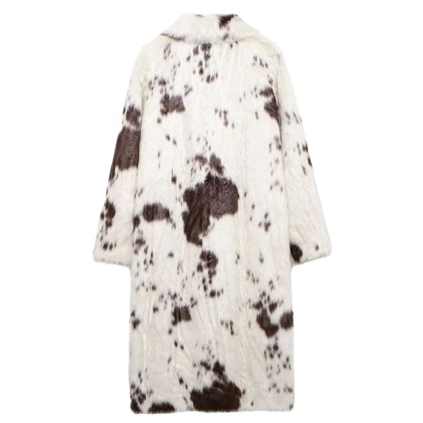 Kim's | Aspen Faux Fur Cow Print Coat