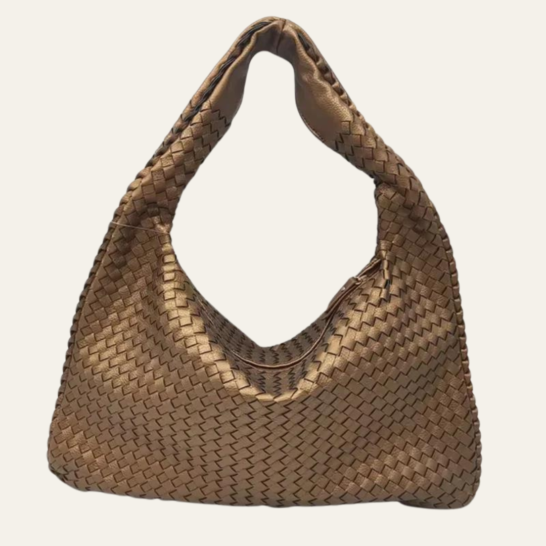 Kim's | Milan Woven Hobo Bag | Medium Structured Carryall