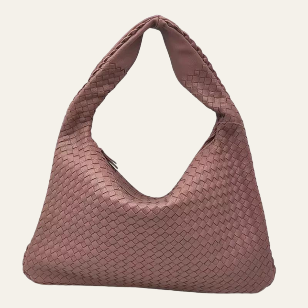 Kim's | Milan Woven Hobo Bag | Medium Structured Carryall