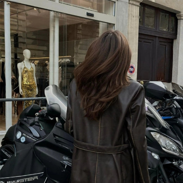 Kim's | Milan Longline Coat with Waist Belt