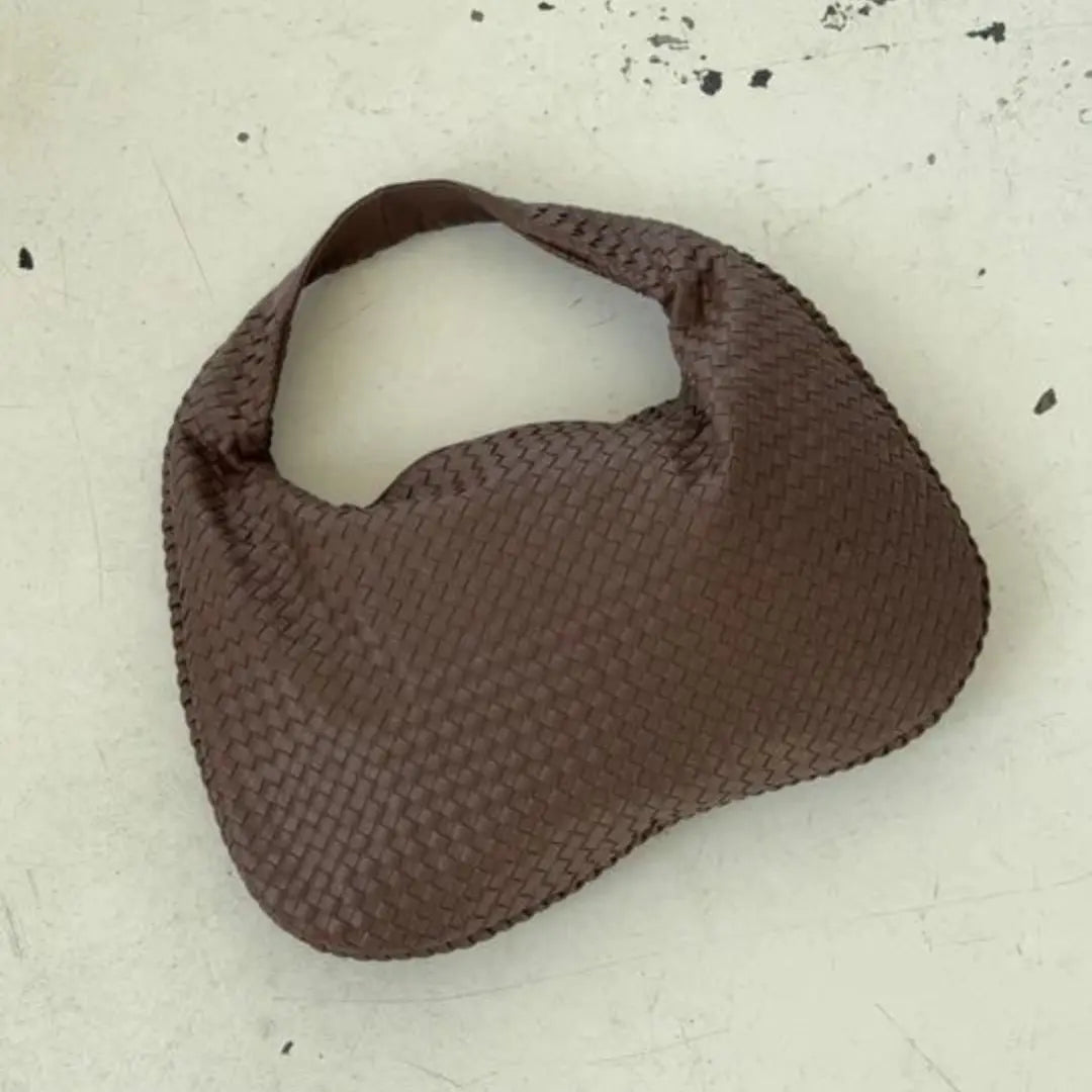 Kim's | Bordeaux Woven Hobo Bag | Medium Woven Carryall