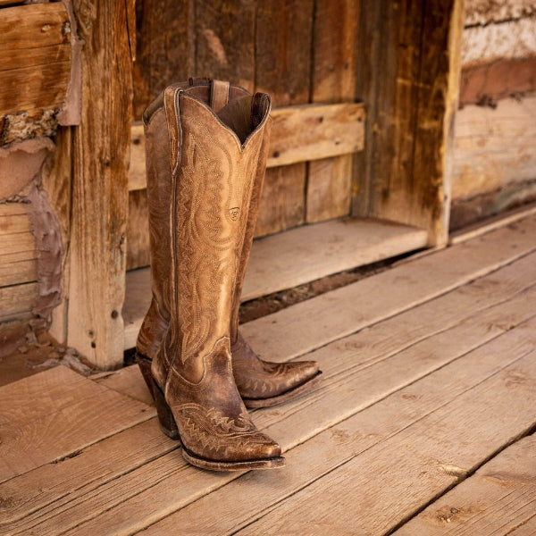 Kim's | Sedona Embroidered Leather Boot | Western Tall Boot