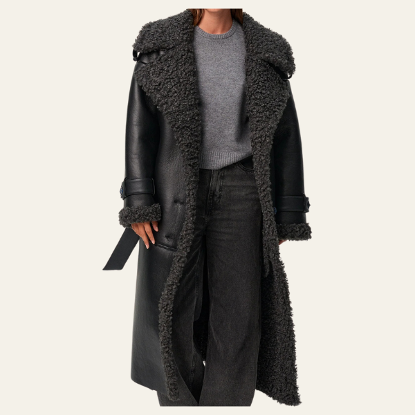 Kim's | St. Moritz Shearling Leather Long Coat