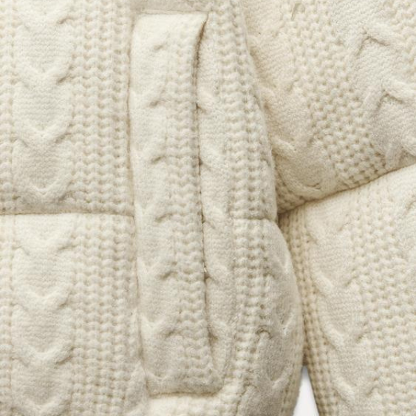 Kim's | Vienna Cable-Knit Puffer Jacket