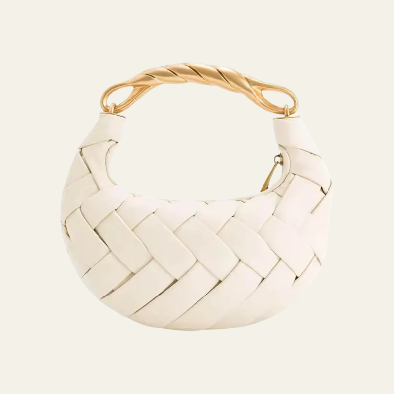 Kim's | Alexandra Woven Mini Hobo Bag | Compact Carryall