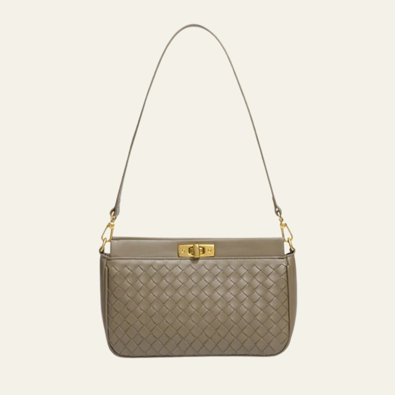 Kim's | Beatrice Woven Shoulder Bag | Compact Rectangular Bag