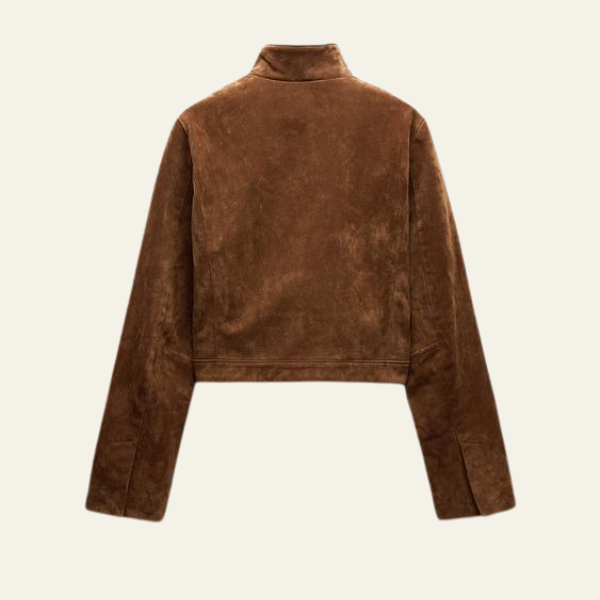 Kim's | Siena Women’s Cropped Jacket in Vegan Suede