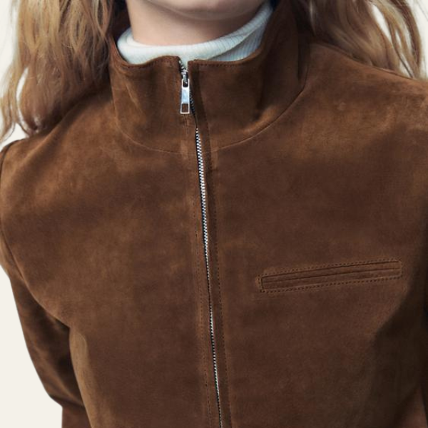 Kim's | Siena Women’s Cropped Jacket in Vegan Suede