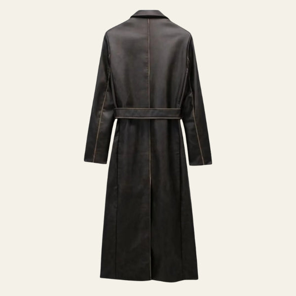 Kim's | Milan Longline Coat with Waist Belt