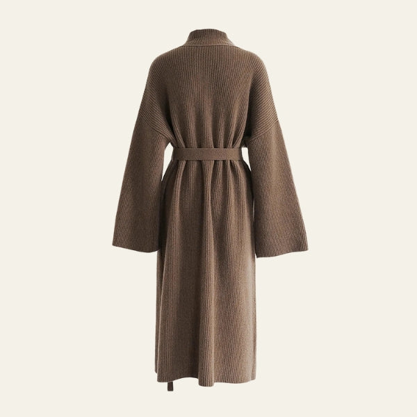 Kim's | Portofino Belted Ribbed Knit Coat