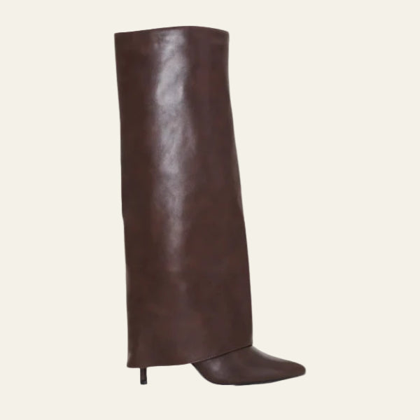 Kim's | Milan Sculpted Knee-High Leather Boot | Women's Vegan Leather