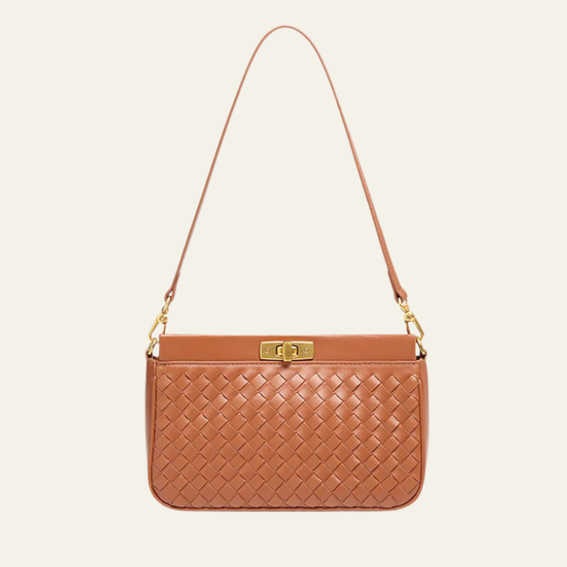 Kim's | Beatrice Woven Shoulder Bag | Compact Rectangular Bag