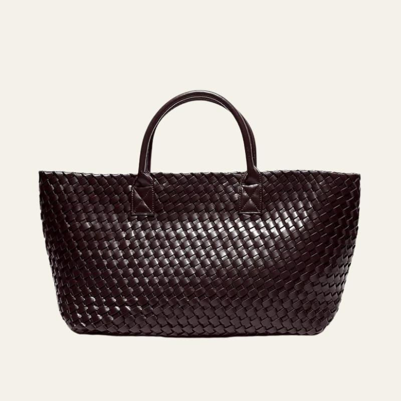 Kim's | Amalfi Woven Tote Bag | Large Structured Carryall